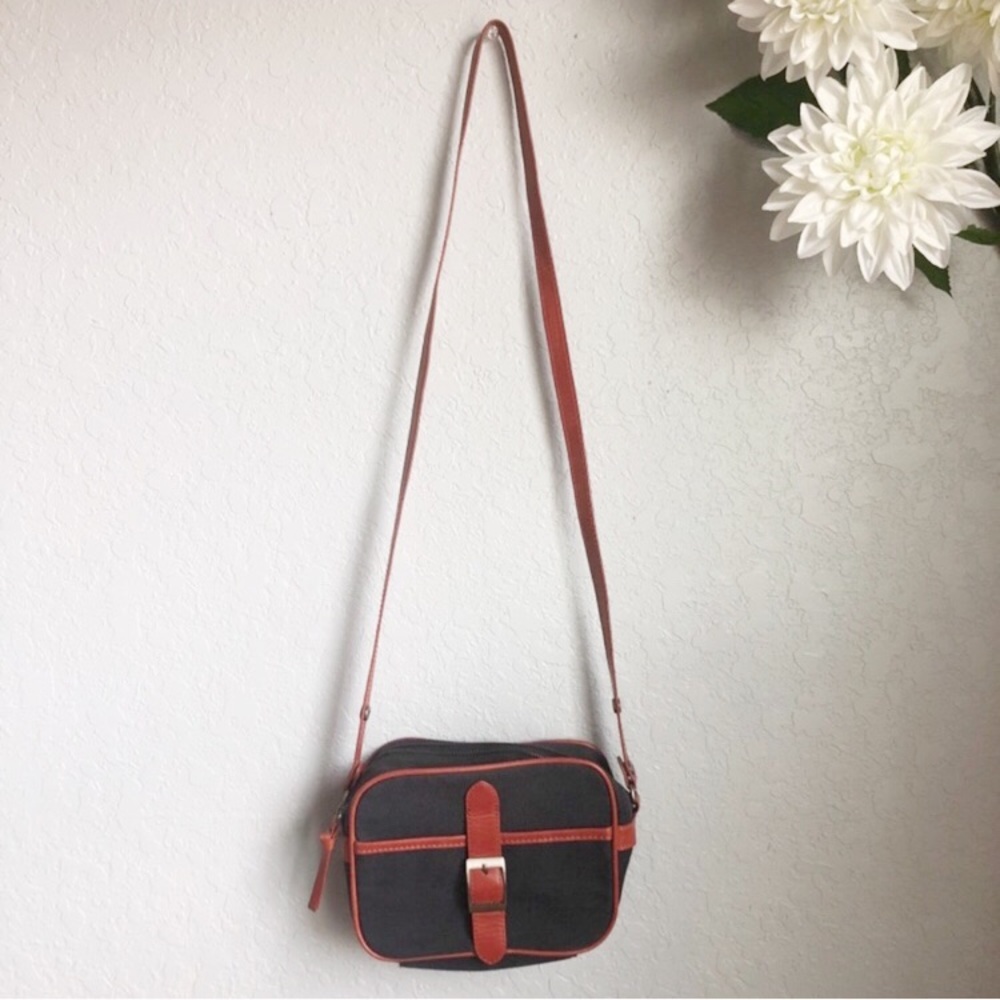 SOLD Zara Trafaluc Navy Buckle Crossbody Purse